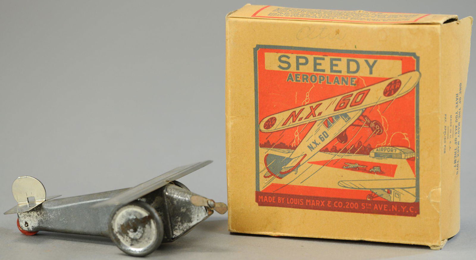 BOXED MARX SPEEDY AEROPLANE (1 of 3)