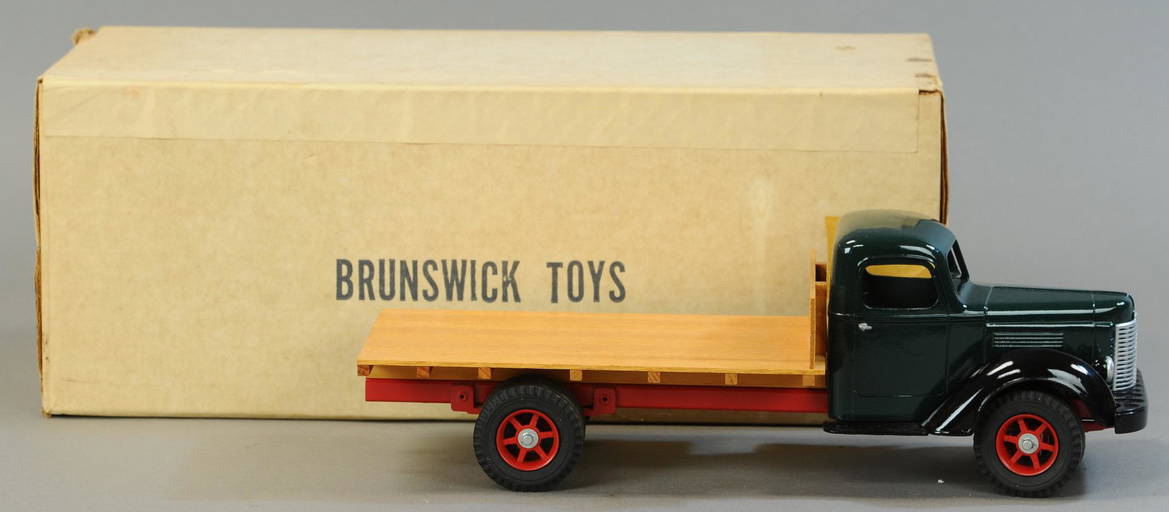 Boxed Brunswick Toys Flatbed Farm Truck