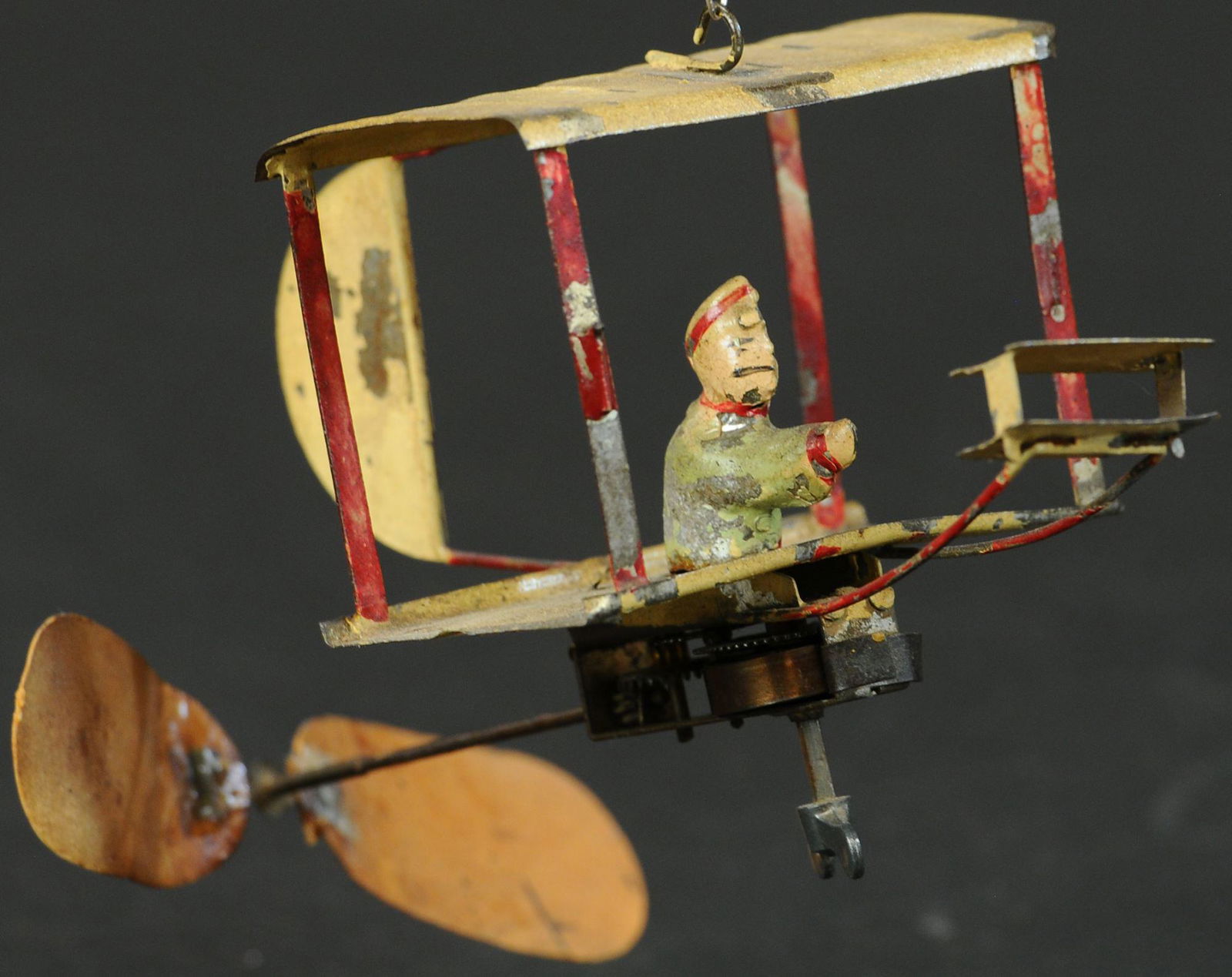 SMALL HAND PAINTED PUSHER PLANE (1 of 4)