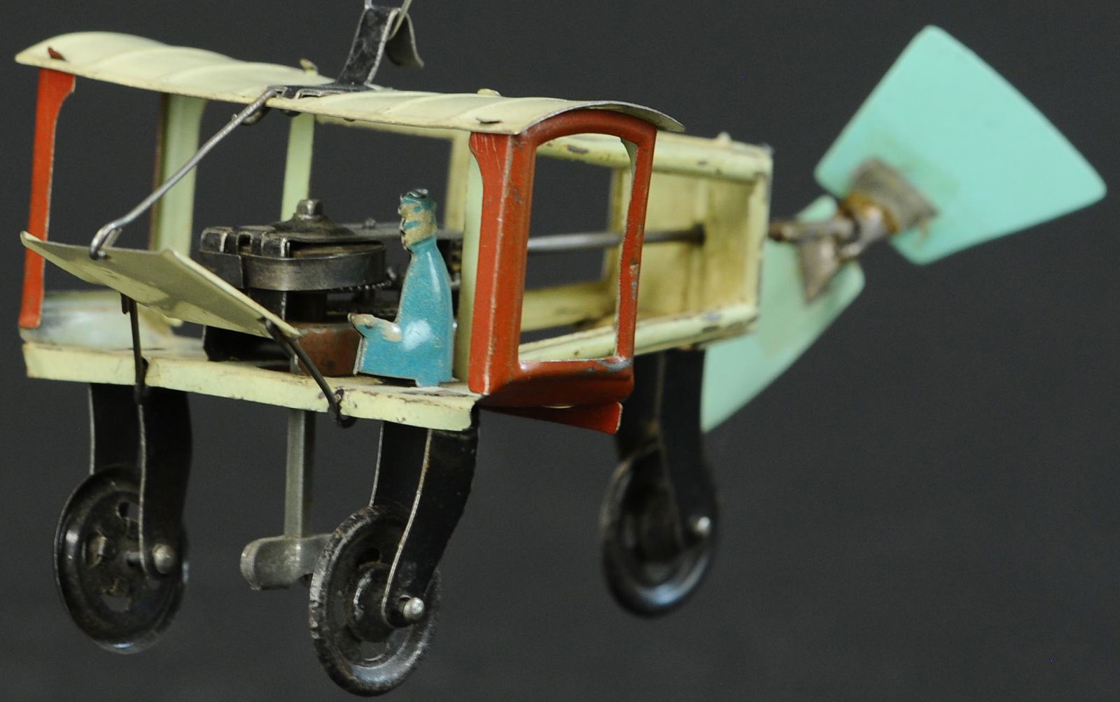 SMALL FISCHER BI-WING AIRPLANE (1 of 4)