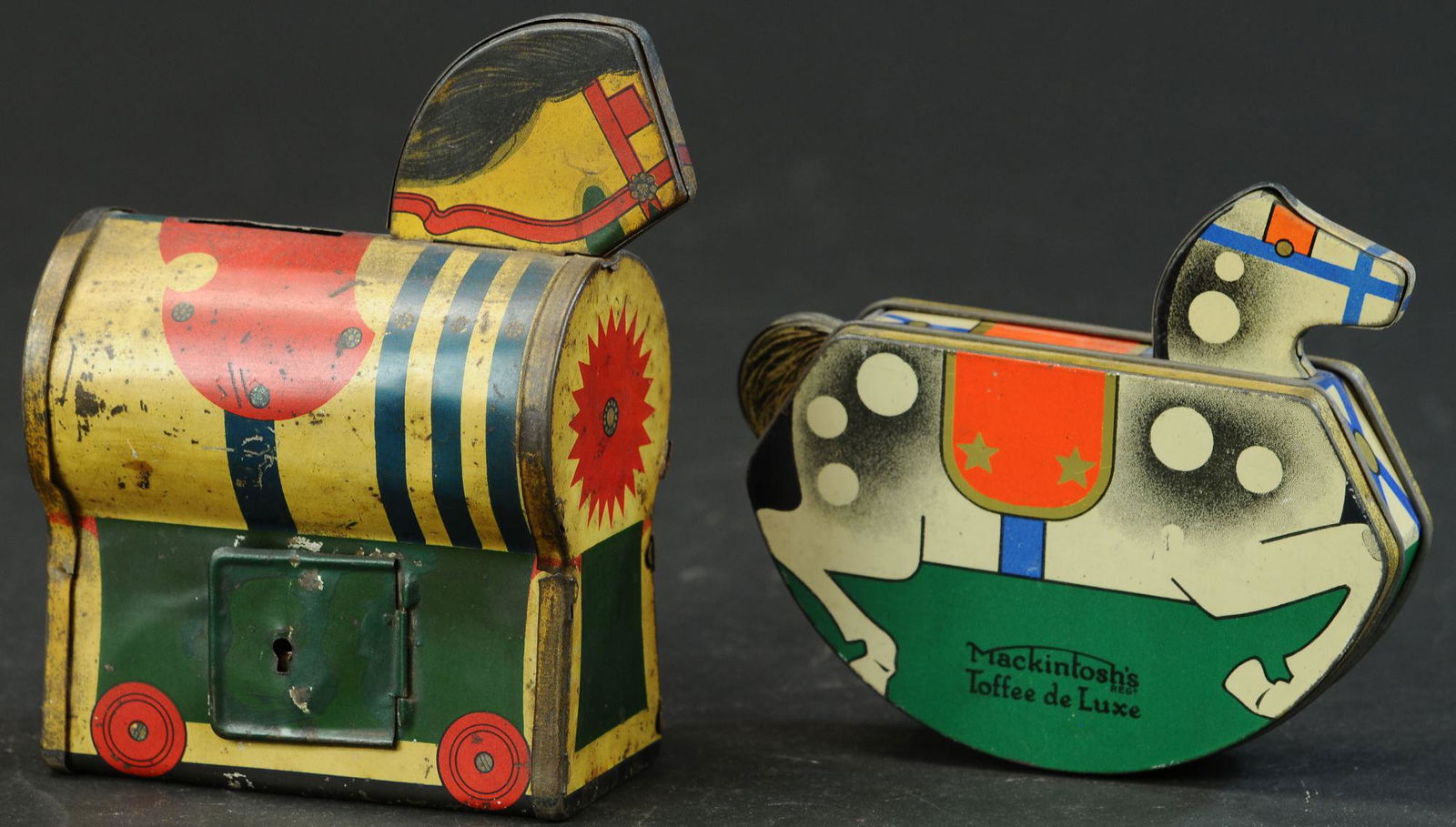 TWO HOBBY HORSE TINS (1 of 4)