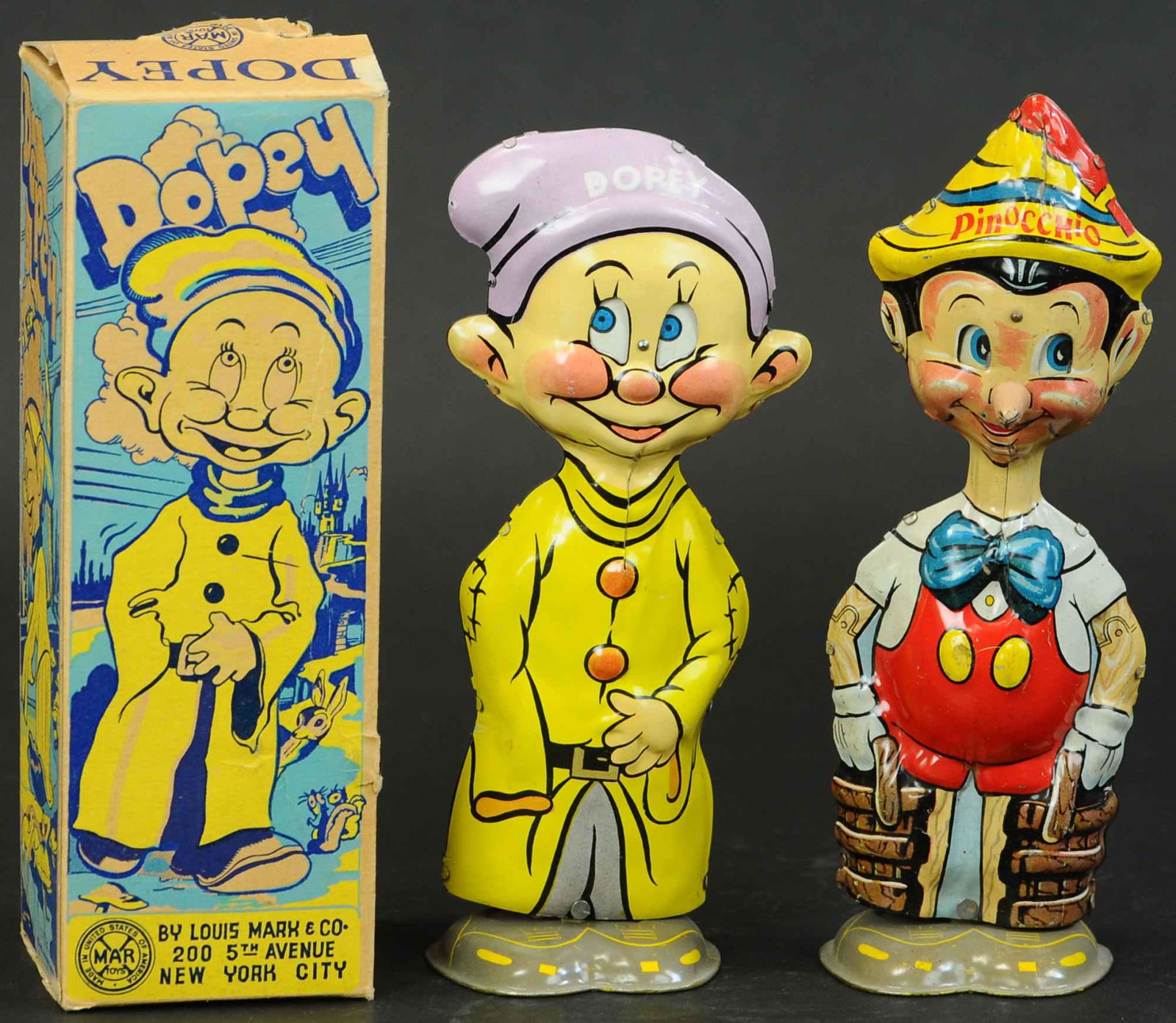 MARX DOPEY & PINOCCHIO WALKERS (1 of 4)