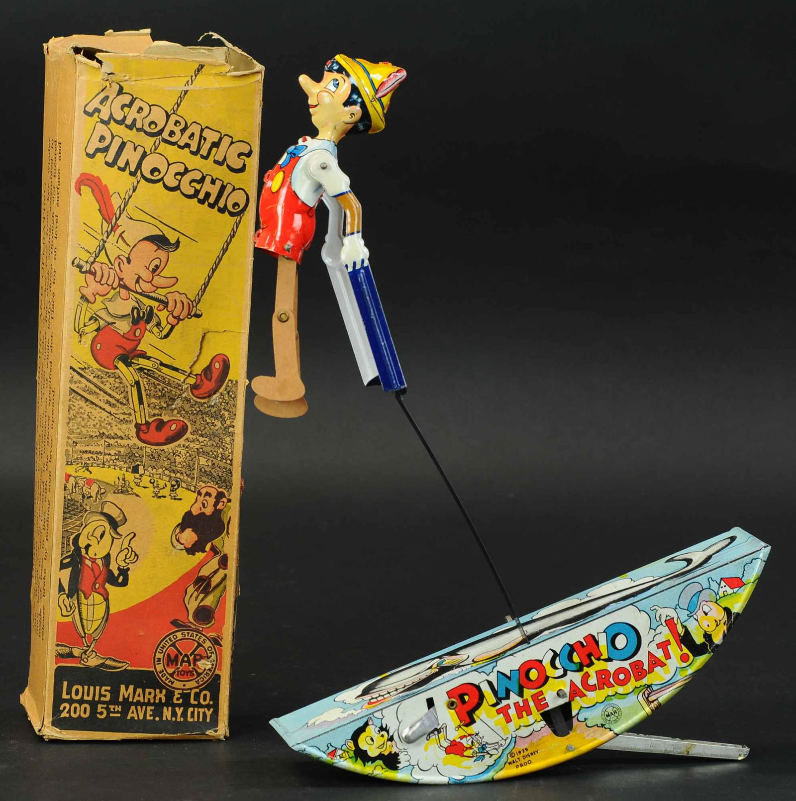BOXED MARX PINOCCHIO THE ACROBAT (1 of 3)