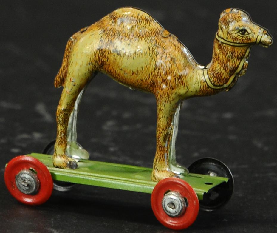 MEIER CAMEL NO HOWDAH PENNY TOY: 361. MEIER CAMEL NO HOWDAH PENNY TOY | 3" l. | (Exc. - Pristine Cond.) | $300 - $500
