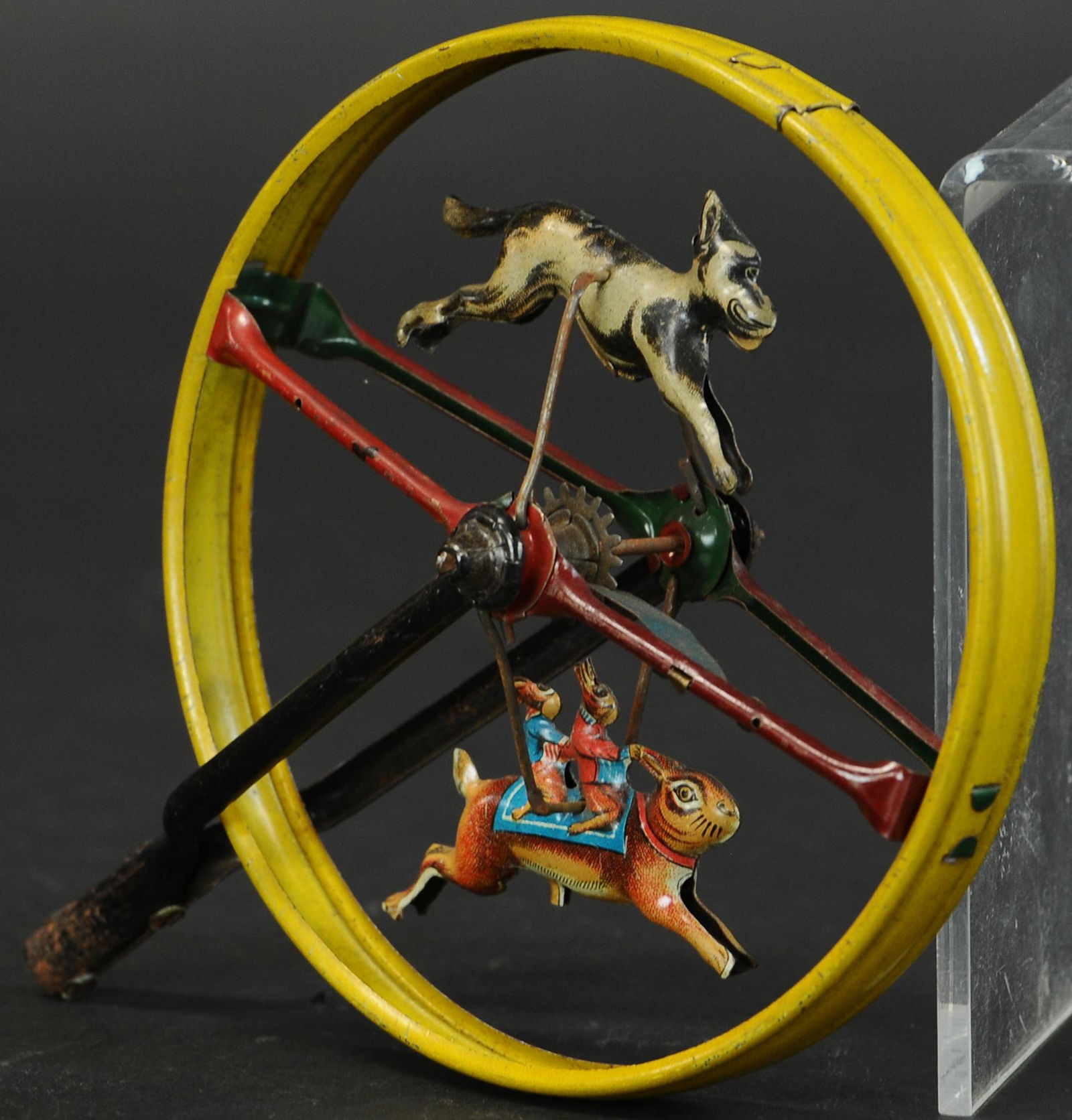 DOG CHASING BUNNIES PENNY TOY HOOP (1 of 3)