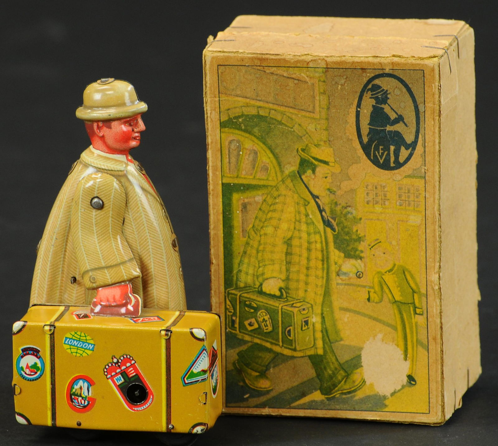 BOXED FRITZ VOIT MAN W/ SUITCASE (1 of 3)