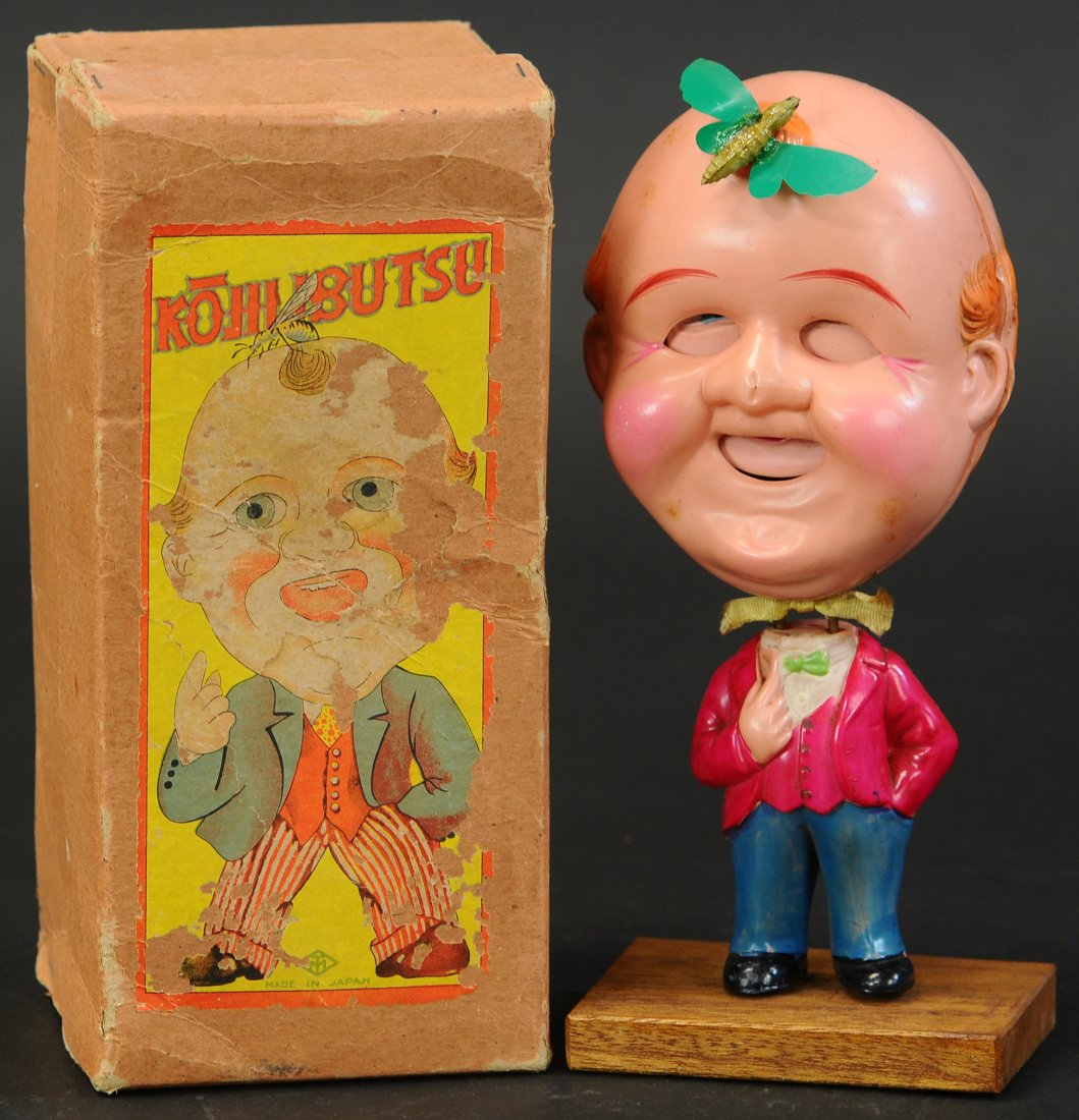 BOXED PRE-WAR JAPAN BIG HEAD W/ FLY (1 of 4)