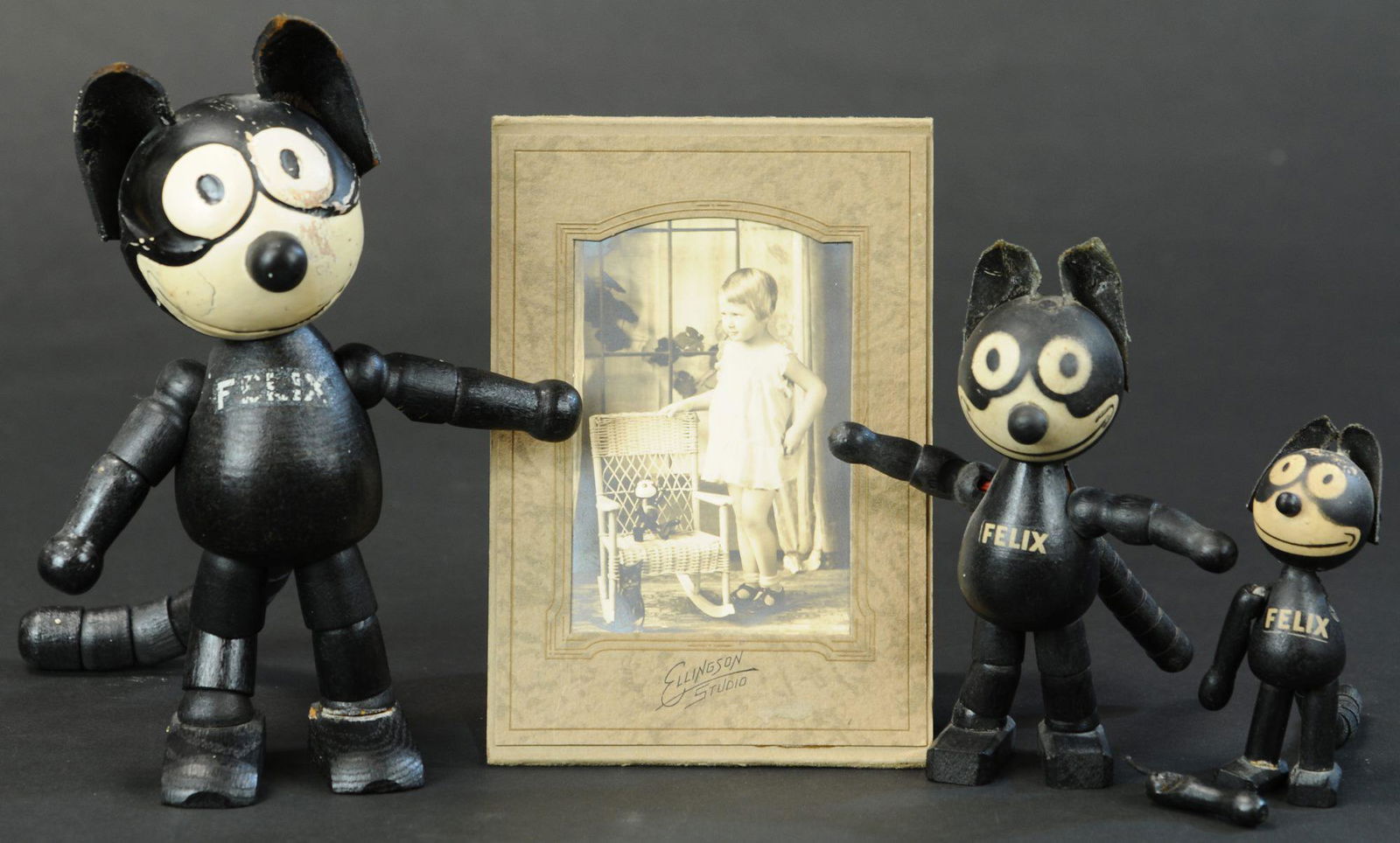 THREE SCHOENHUT FELIX DOLLS (1 of 3)