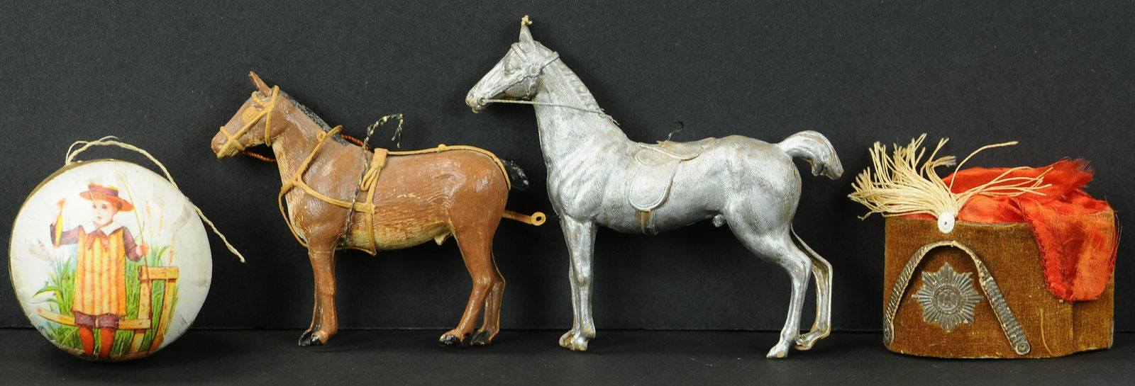 FOUR DRESDEN CHRISTMAS ORNAMENTS (1 of 2)