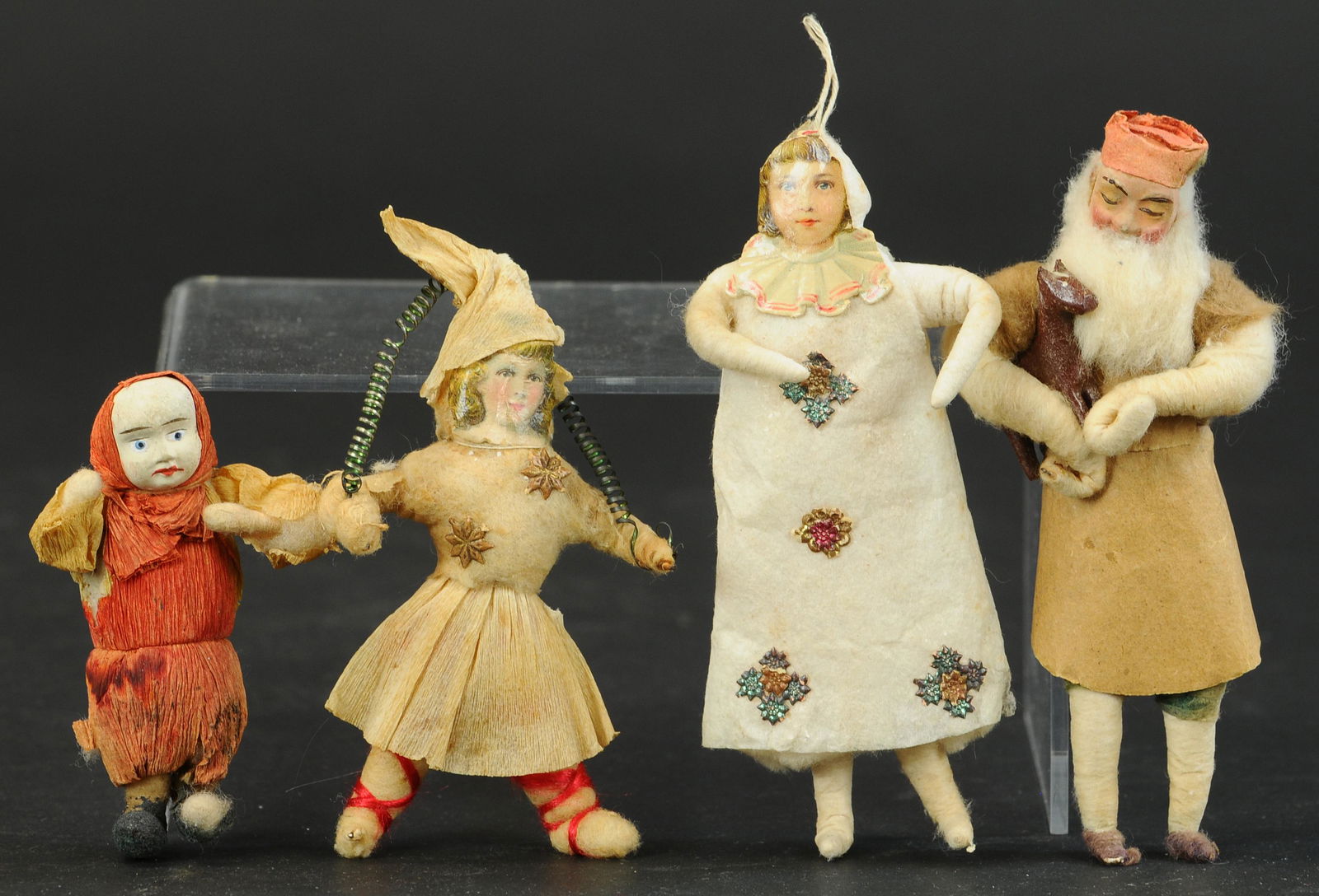 FOUR PRESSED & SPUN COTTON ORNAMENTS (1 of 2)