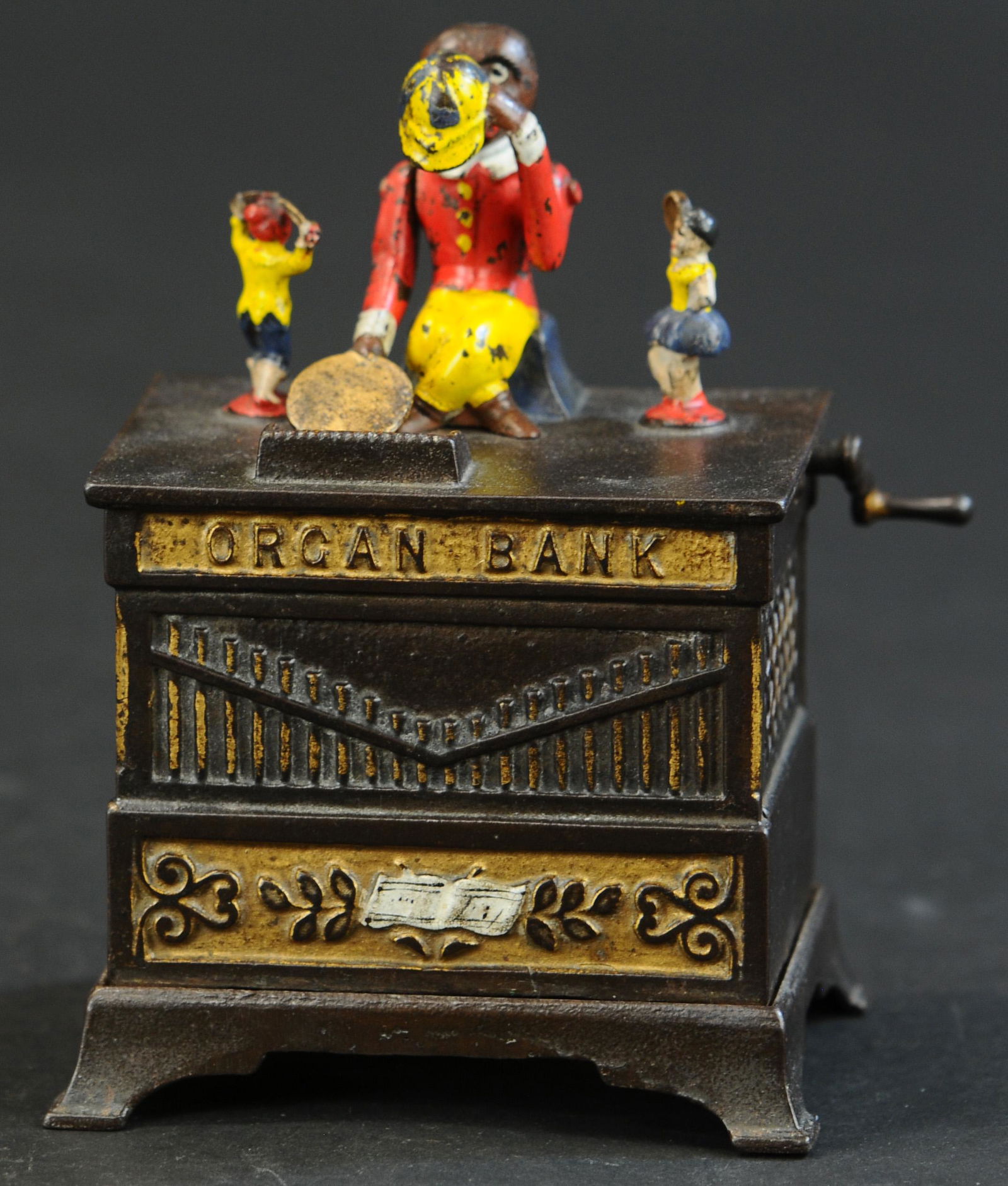 ORGAN BANK MECHANICAL BANK - BOY/GIRL (1 of 4)