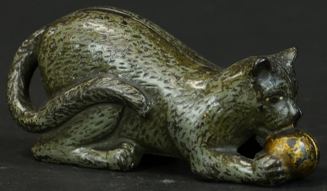 GREY CAT WITH BALL STILL BANK (1 of 3)