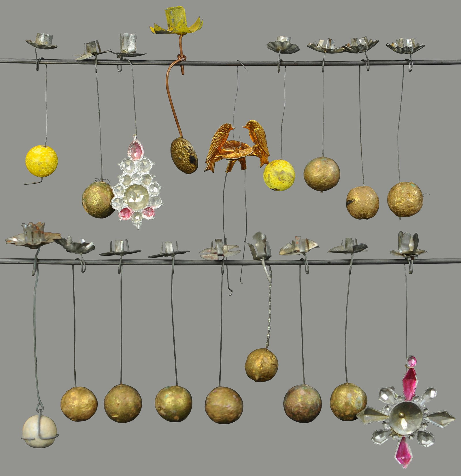 ASSORTMENT OF 17 EARLY CANDLE HOLDERS (1 of 1)