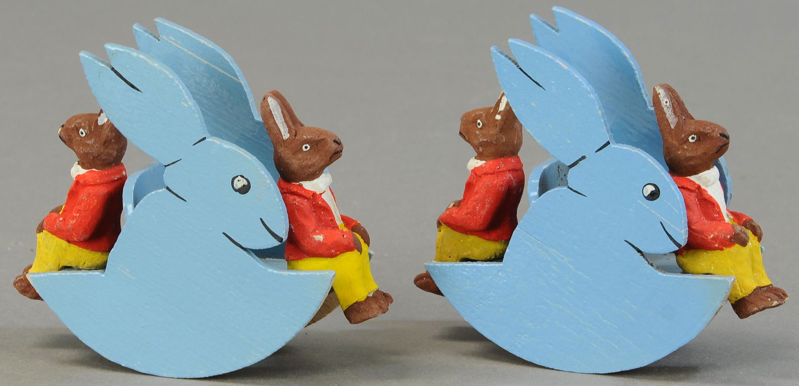 TWO POST-WAR EASTER BUNNY ROCKERS (1 of 3)