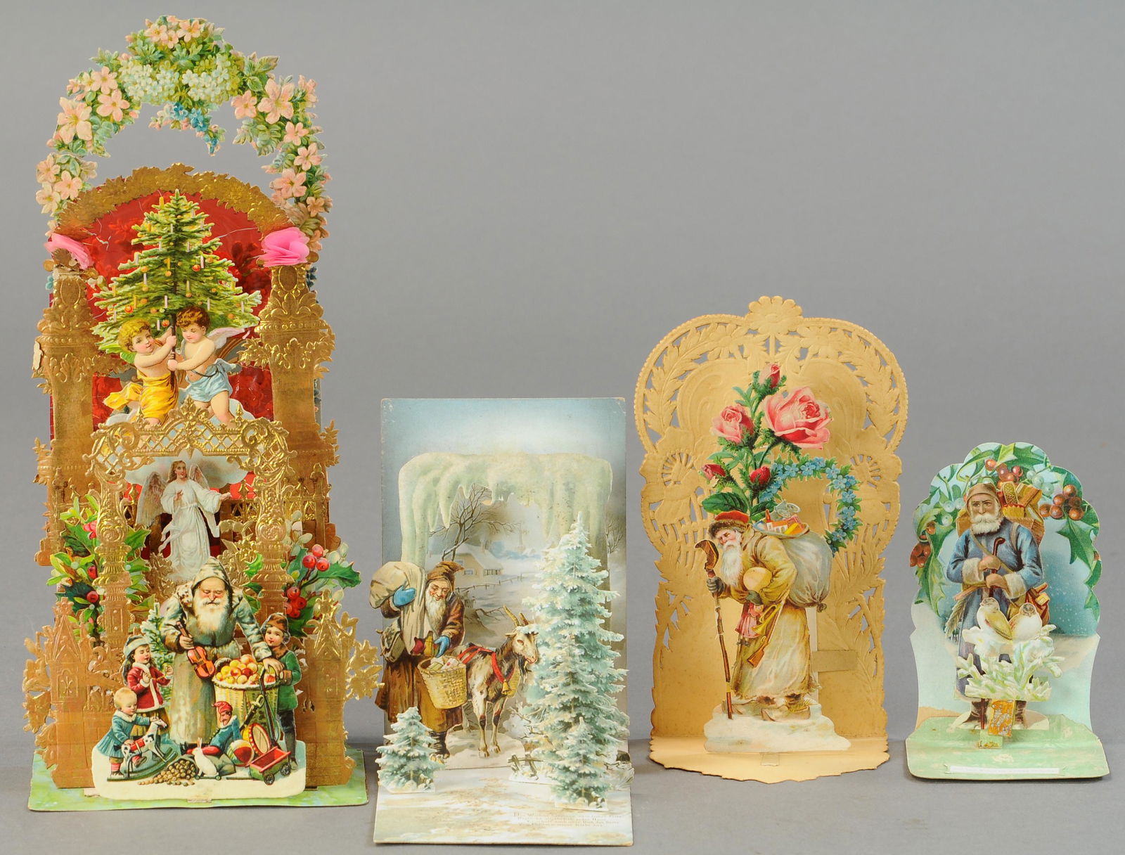 FOUR POP-UP CHRISTMAS CARDS (1 of 2)