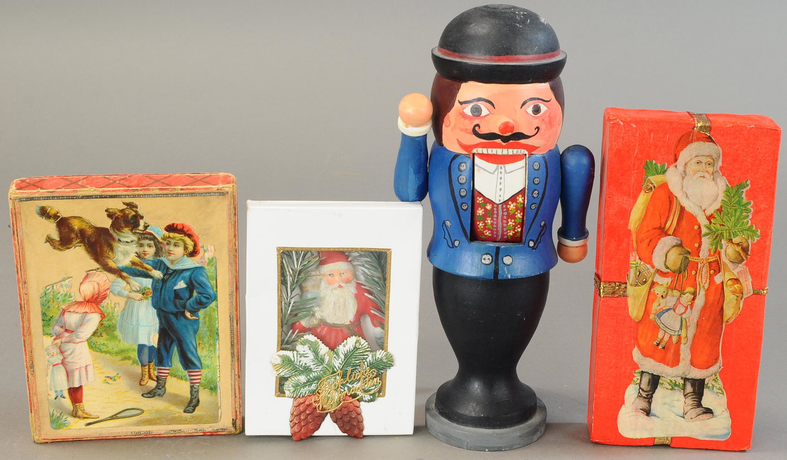GERMAN NUTCRACKER FIGURE & THREE CHRISTMAS THEME (1 of 2)