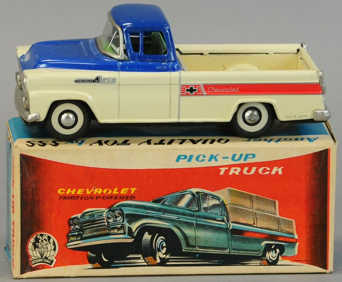 BOXED SHOJI CHEVY APACHE PICK-UP TRUCK (1 of 4)