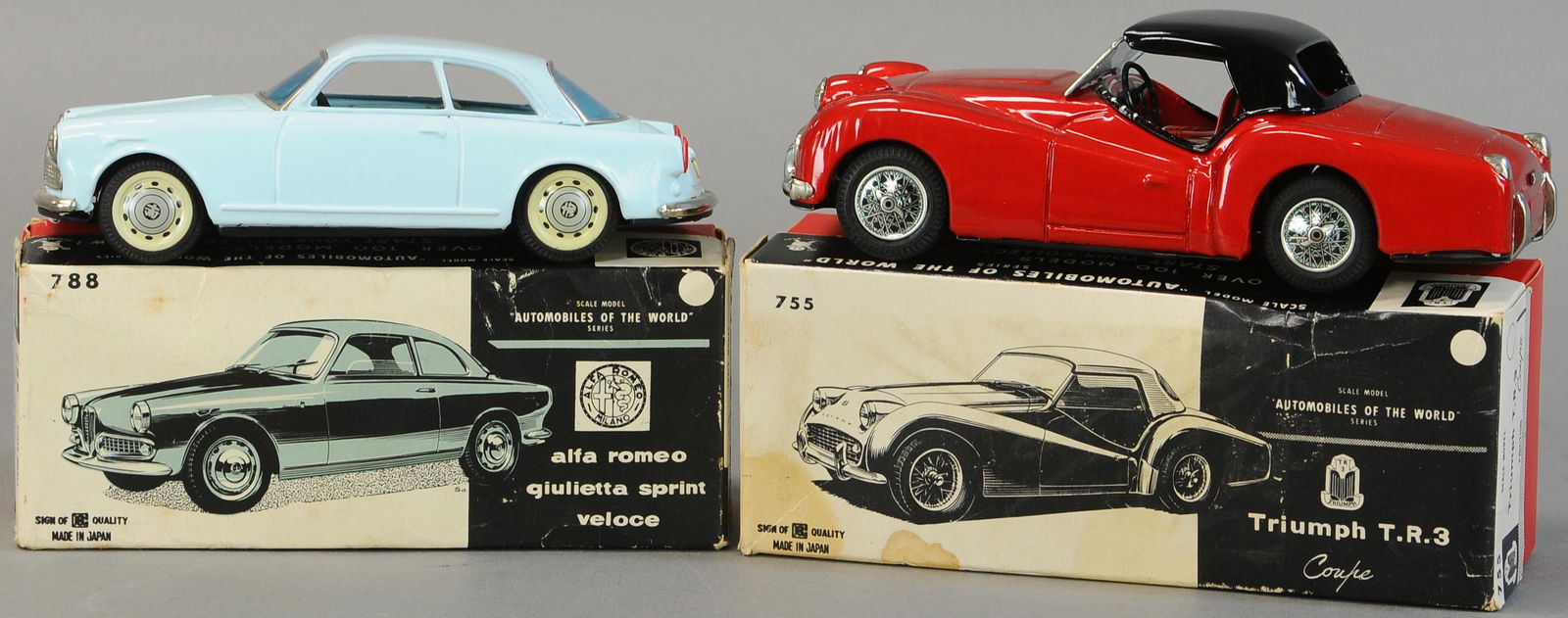 BANDAI ALFA ROMEO W/ TRIUMPH TR3 COUPE (1 of 3)