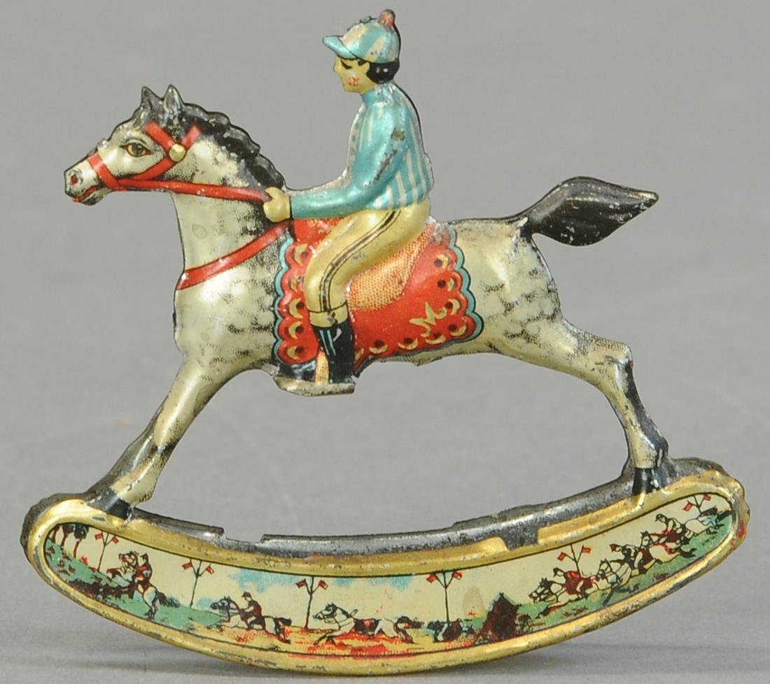 MEIER ROCKING HORSE JOCKEY PENNY TOY (1 of 2)