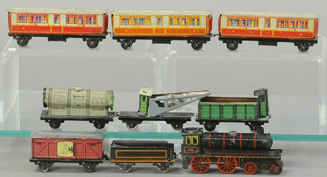 KELLERMANN PASSENGER/FREIGHT TRAIN PENNY TOY (1 of 3)