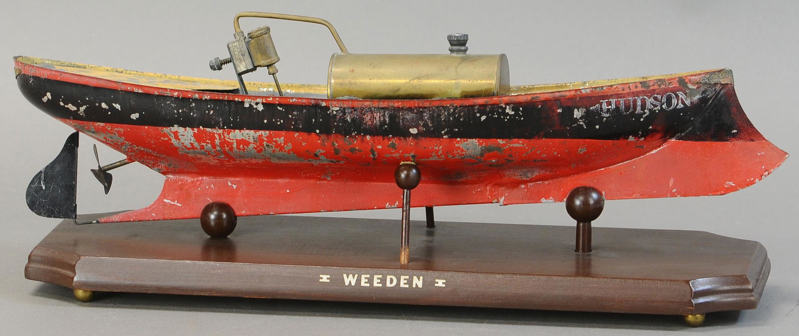 LARGE WEEDEN LIVE STEAM HUDSON LAUNCH (1 of 3)