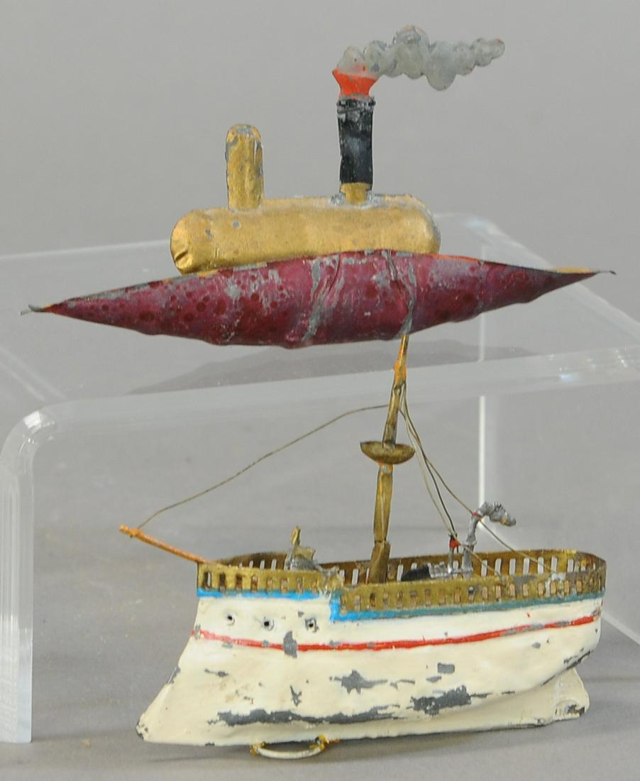 TWO SMALL GERMAN TIN SHIPS (1 of 3)