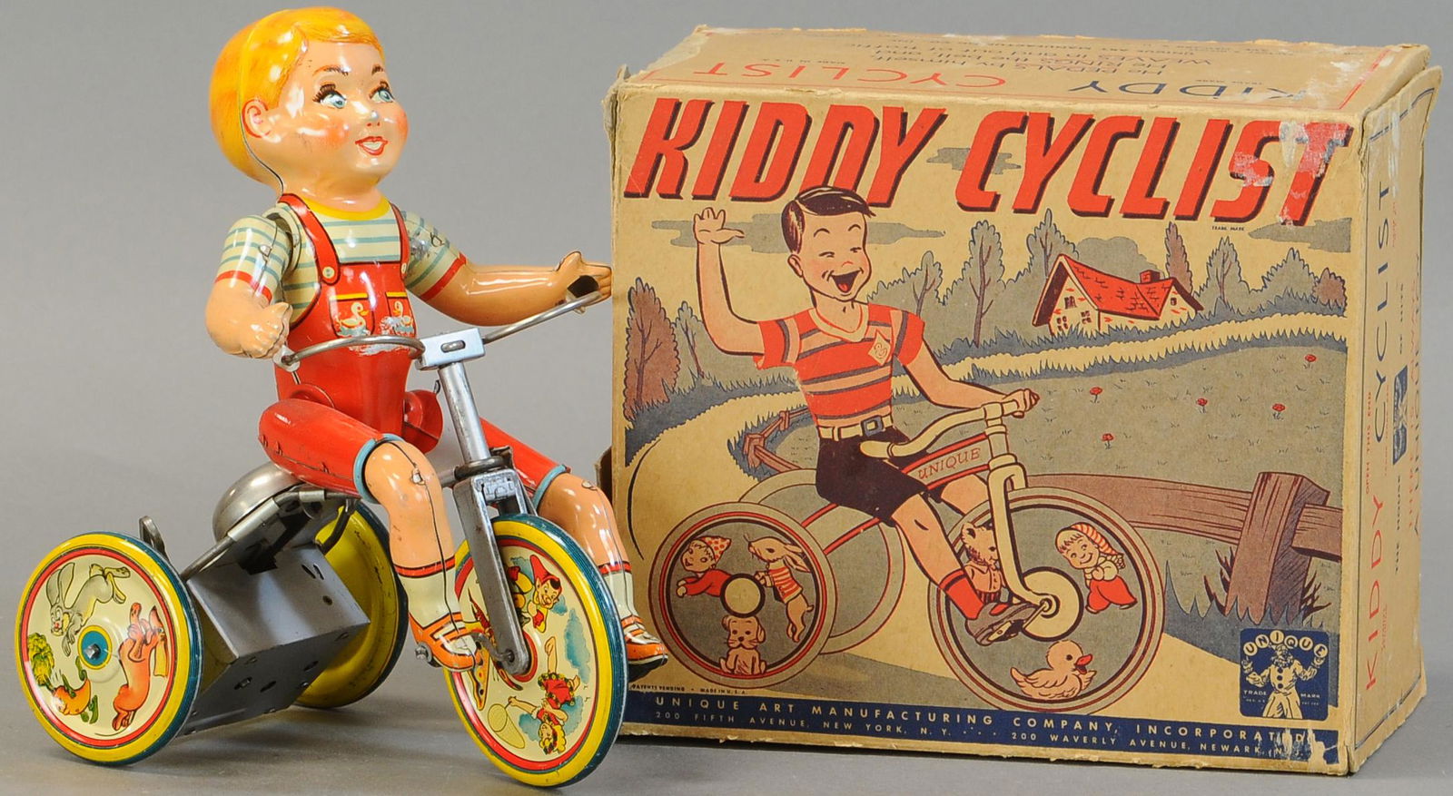 BOXED UNIQUE ART KIDDY CYCLIST (1 of 3)