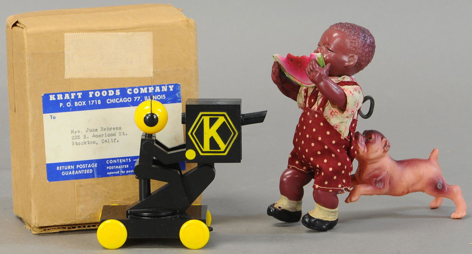 BOXED KRAFT TV CAMERAMAN W/ POOR PETE CELLULOID (1 of 2)