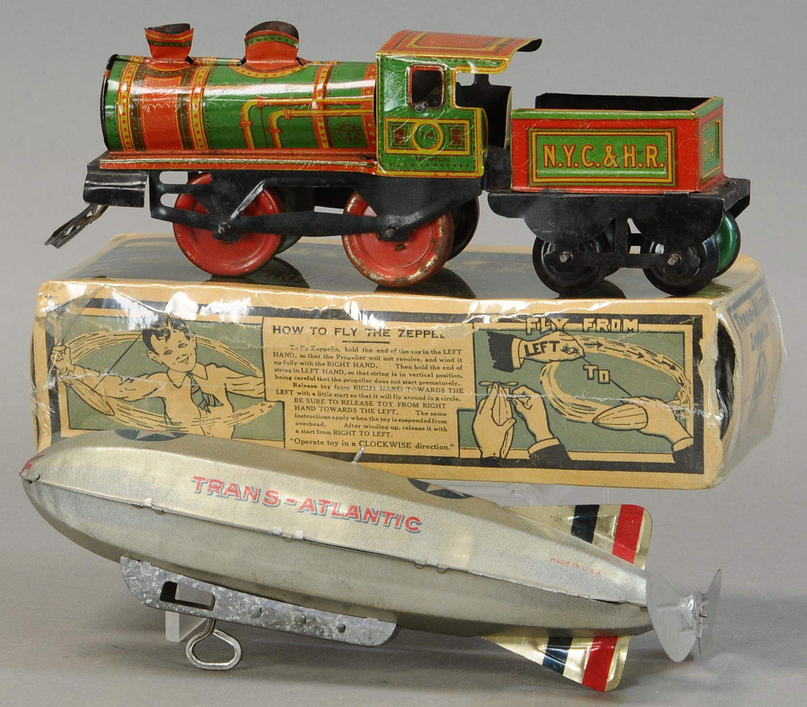 BOXED MARX ZEPPELIN & CHEIN TRAIN (1 of 4)