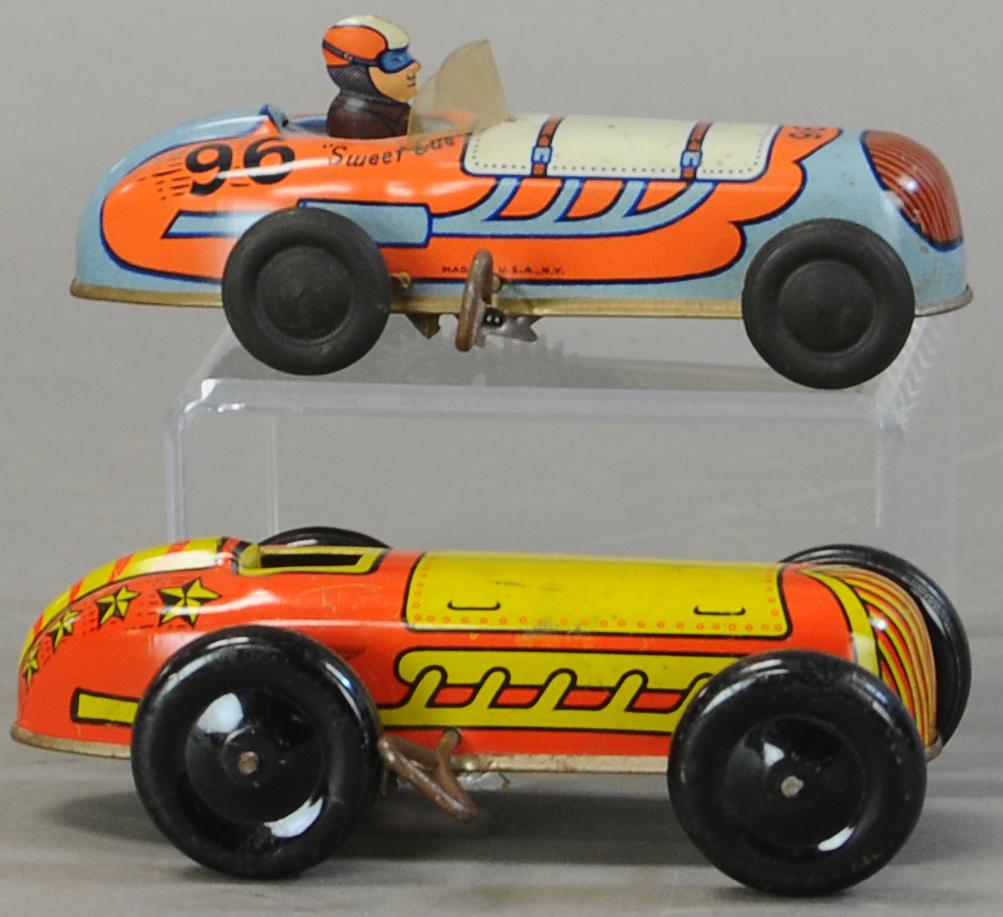 LUPOR #8 NY & #96 SWEET SUE RACERS: 397. LUPOR #8 NY & #96 SWEET SUE RACERS | 6.5" l. | All Original Condition. | $100 - $200