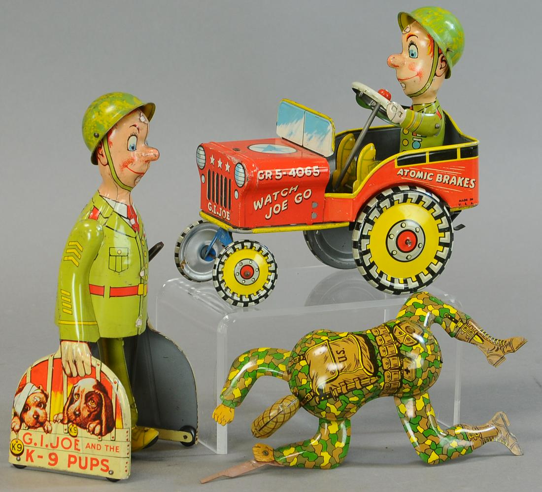 UNIQUE ART & OHIO ART GI JOE WIND-UP TOYS (1 of 3)