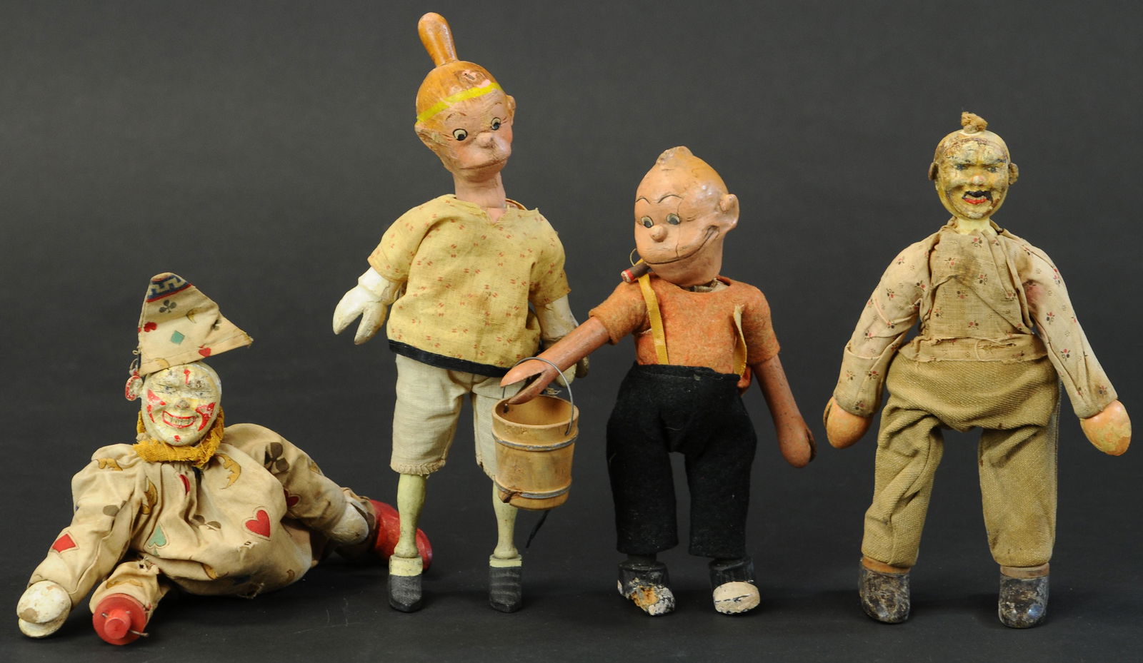 MAGGIE & JIGGS W/ THREE CLOWNS (1 of 2)