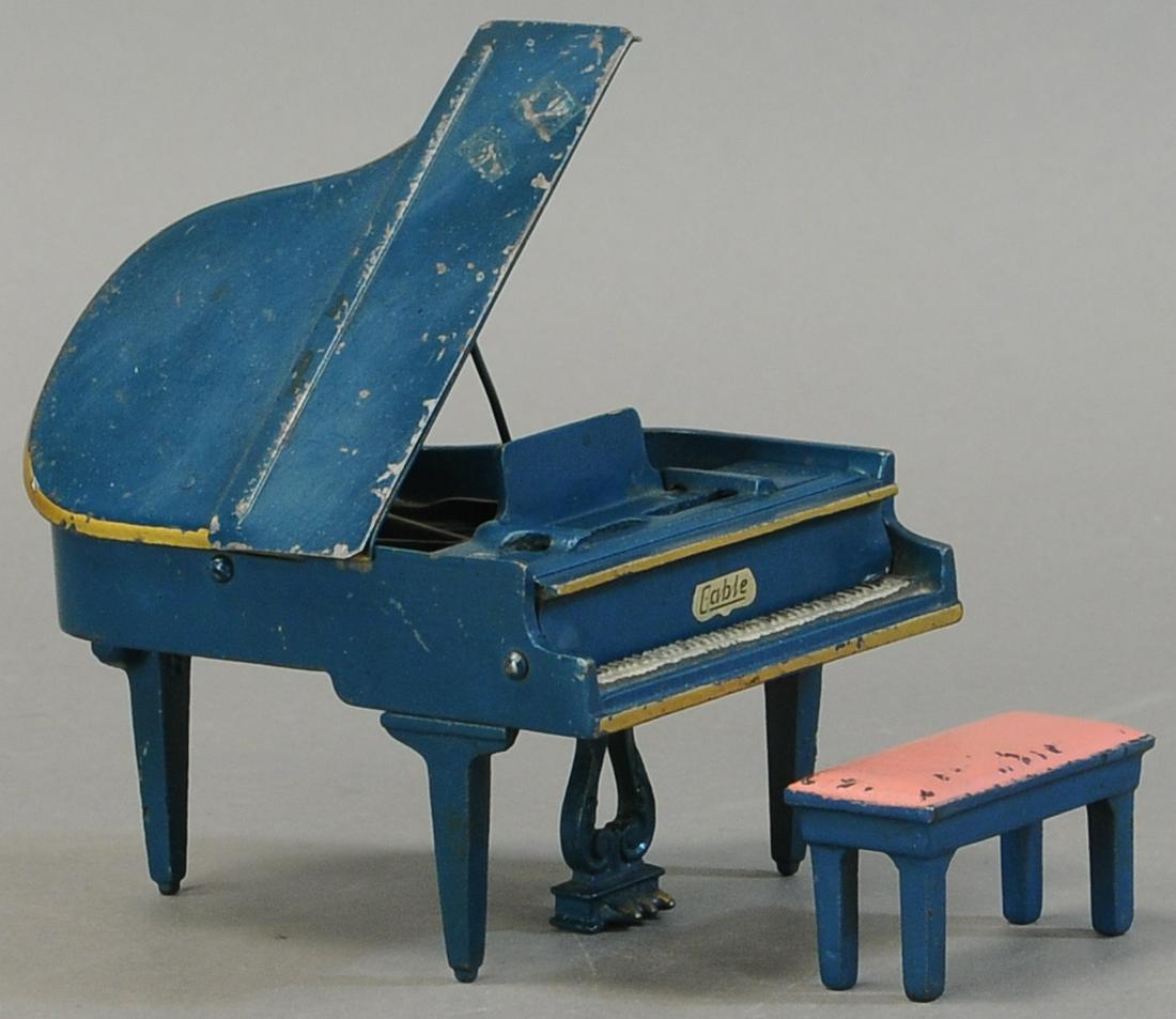ARCADE PIANO AND BENCH: 488. ARCADE PIANO AND BENCH | 5" w. | All Original Condition. | $200 - $400