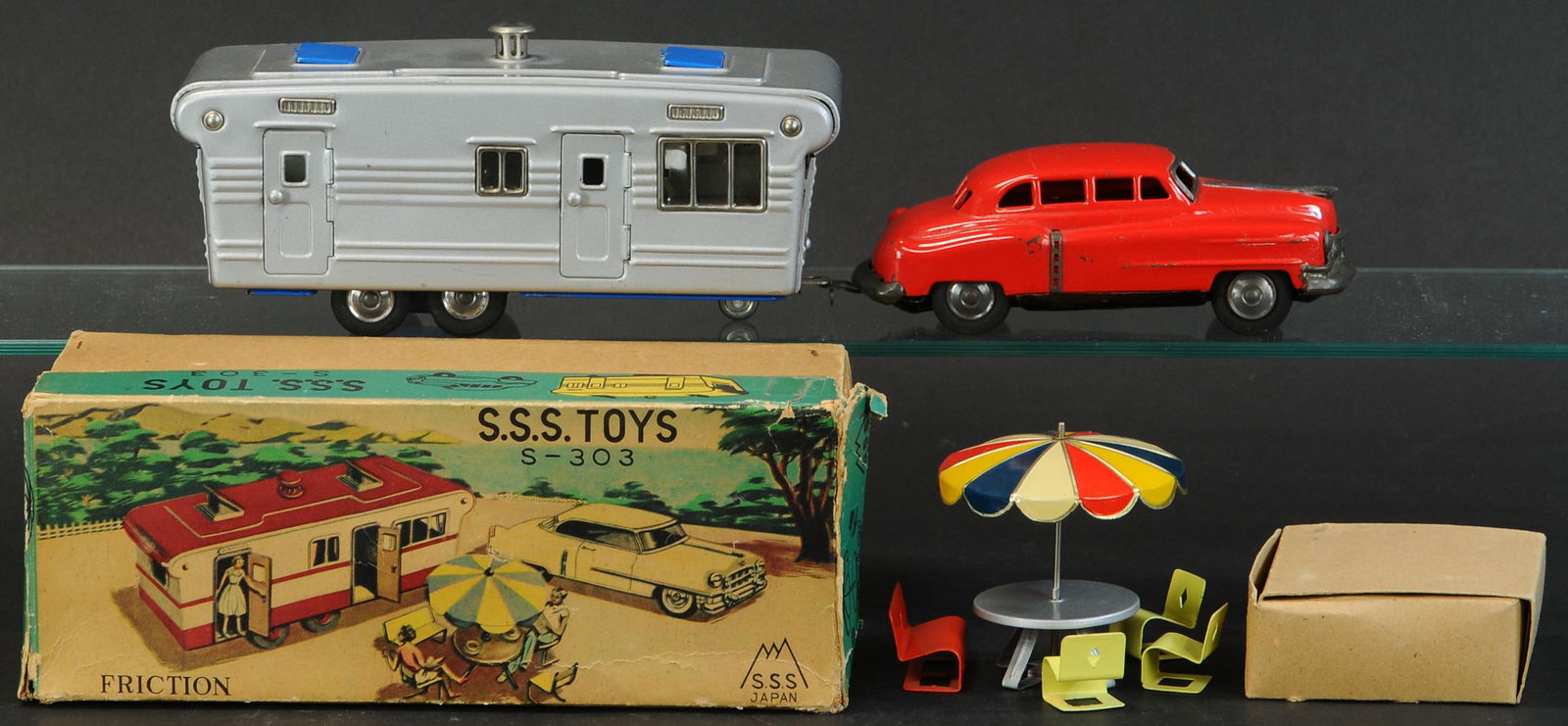 457. BOXED SANESU SSS TOYS AUTO W/ TRAILER | Friction (1 of 4)