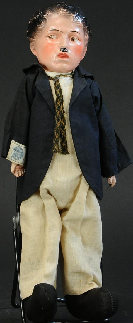 575. CHARLIE CHAPLIN DOLL | Original tag on Charlie (1 of 4)