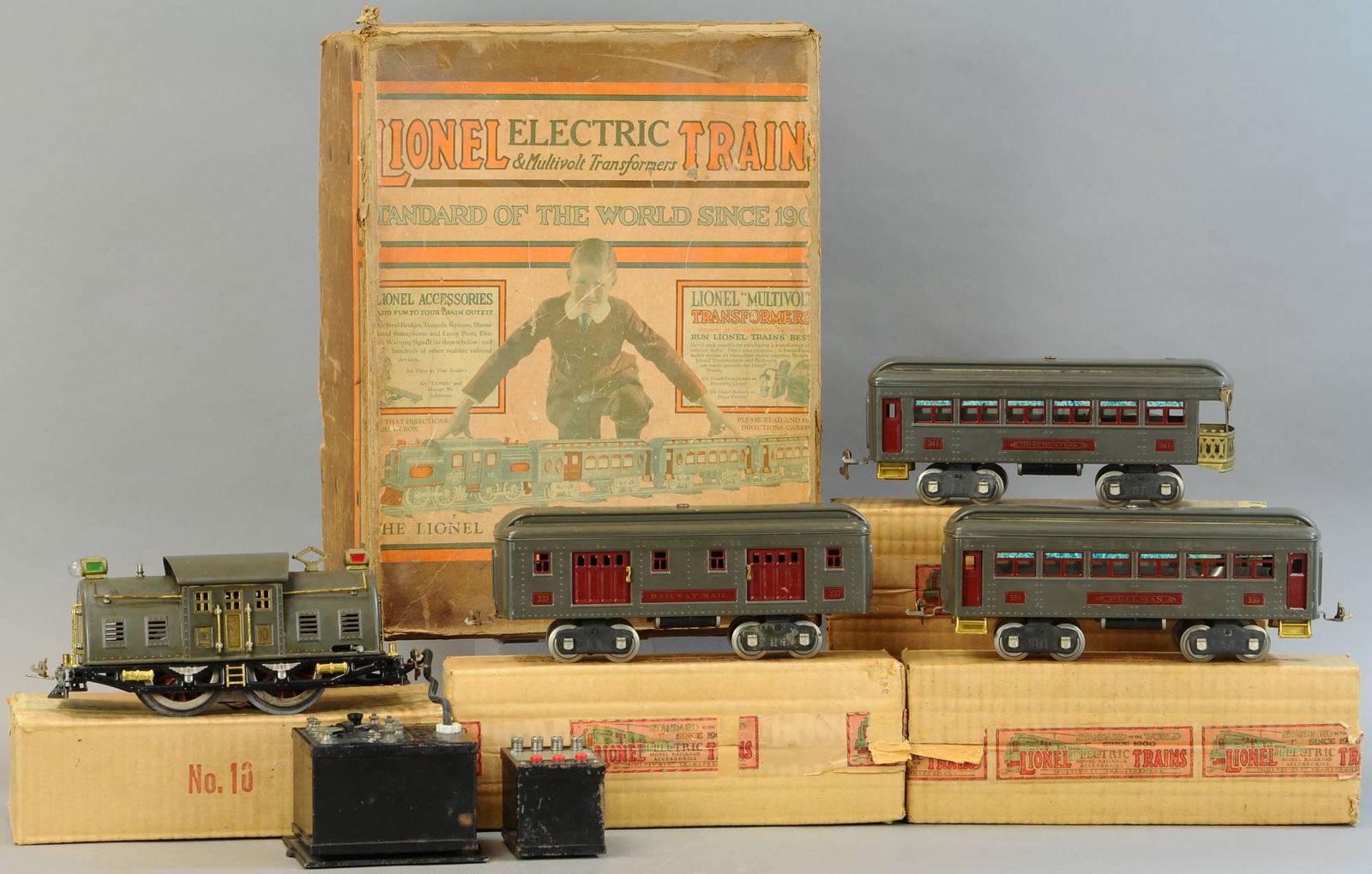 BOXED LIONEL OUTFIT #352 PASSENGER SET (1 of 4)
