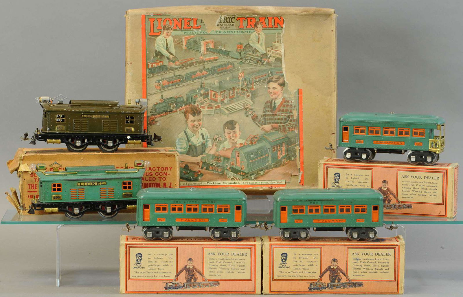 BOXED LIONEL OUTFIT #296 AND #253 LOCO (1 of 4)