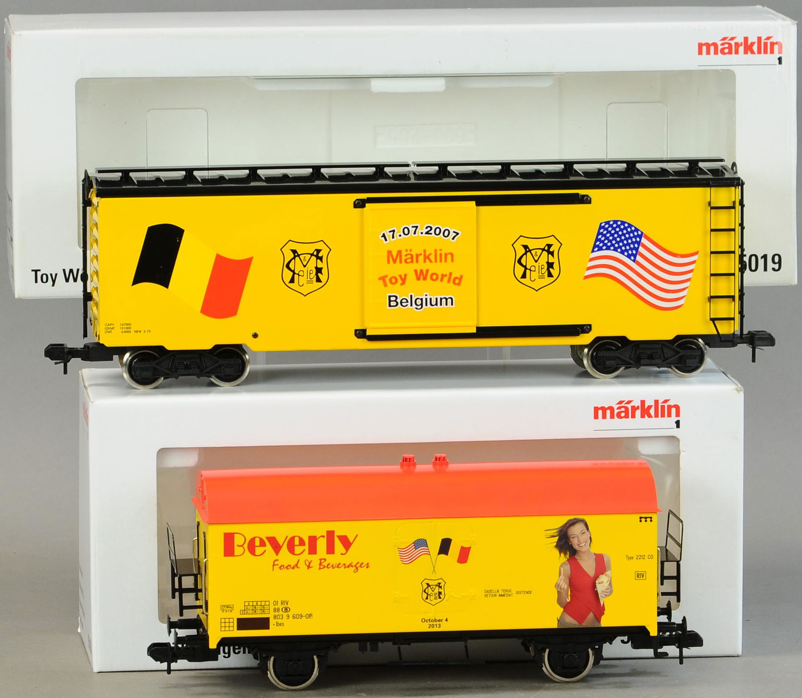 MARKLIN #95020 & #95019 BEVERLY FREIGHT CARS (1 of 3)
