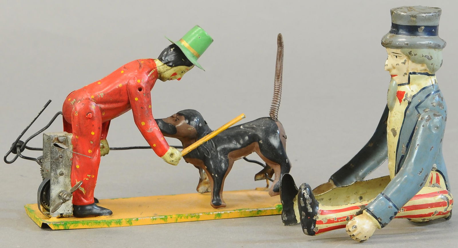 GERMAN UNCLE SAME W/ CLOWN TRAINING DOG (1 of 4)