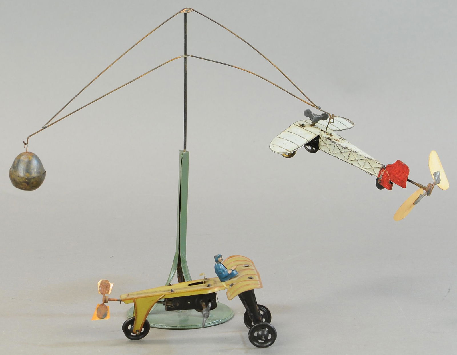 TWO GERMAN PUSHER PLANES W/ TOWER (1 of 3)