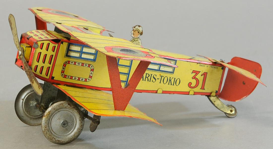 FRENCH PARIS TOKYO BI-WING AIRPLANE (1 of 4)