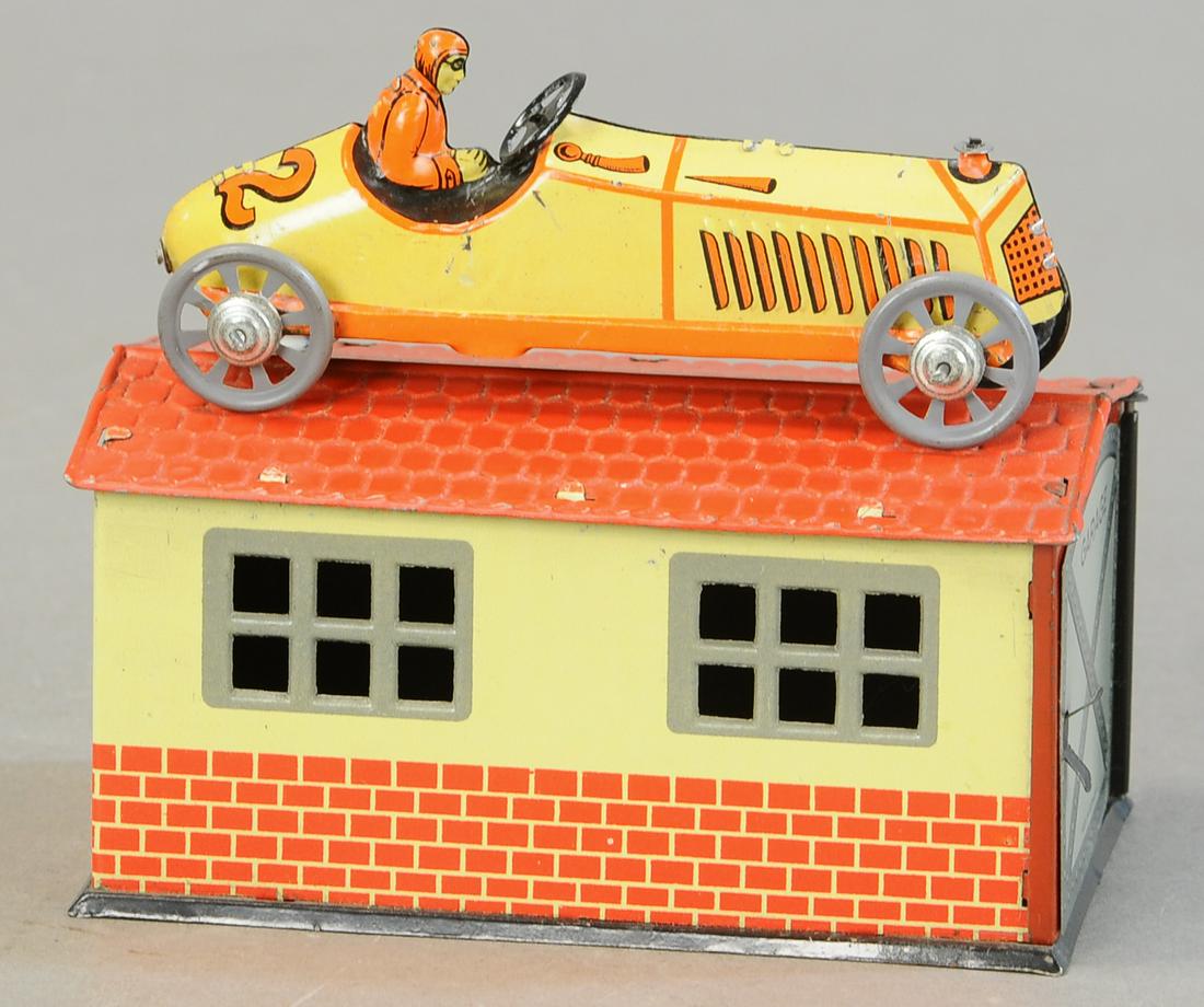 DISTLER RACER W/ GARAGE PENNY TOY (1 of 3)