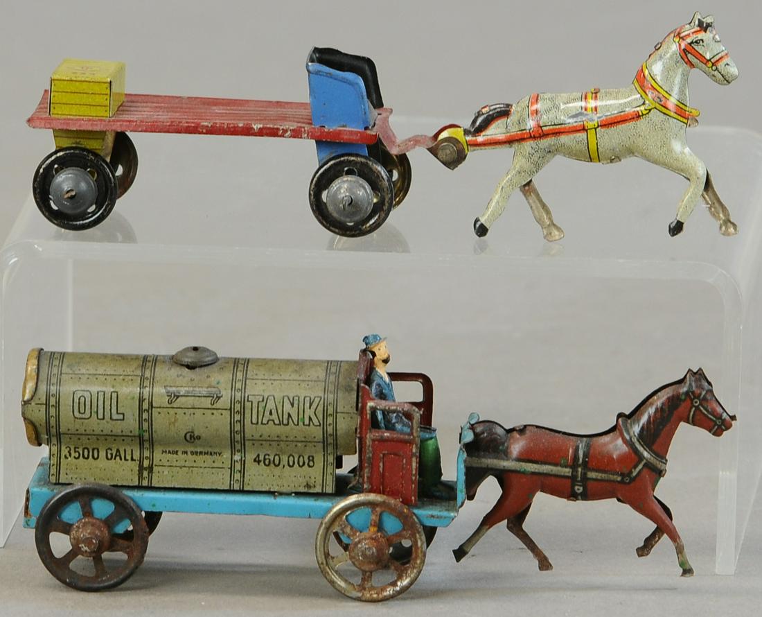 TWO HORSE DRAWN PENNY TOYS (1 of 3)