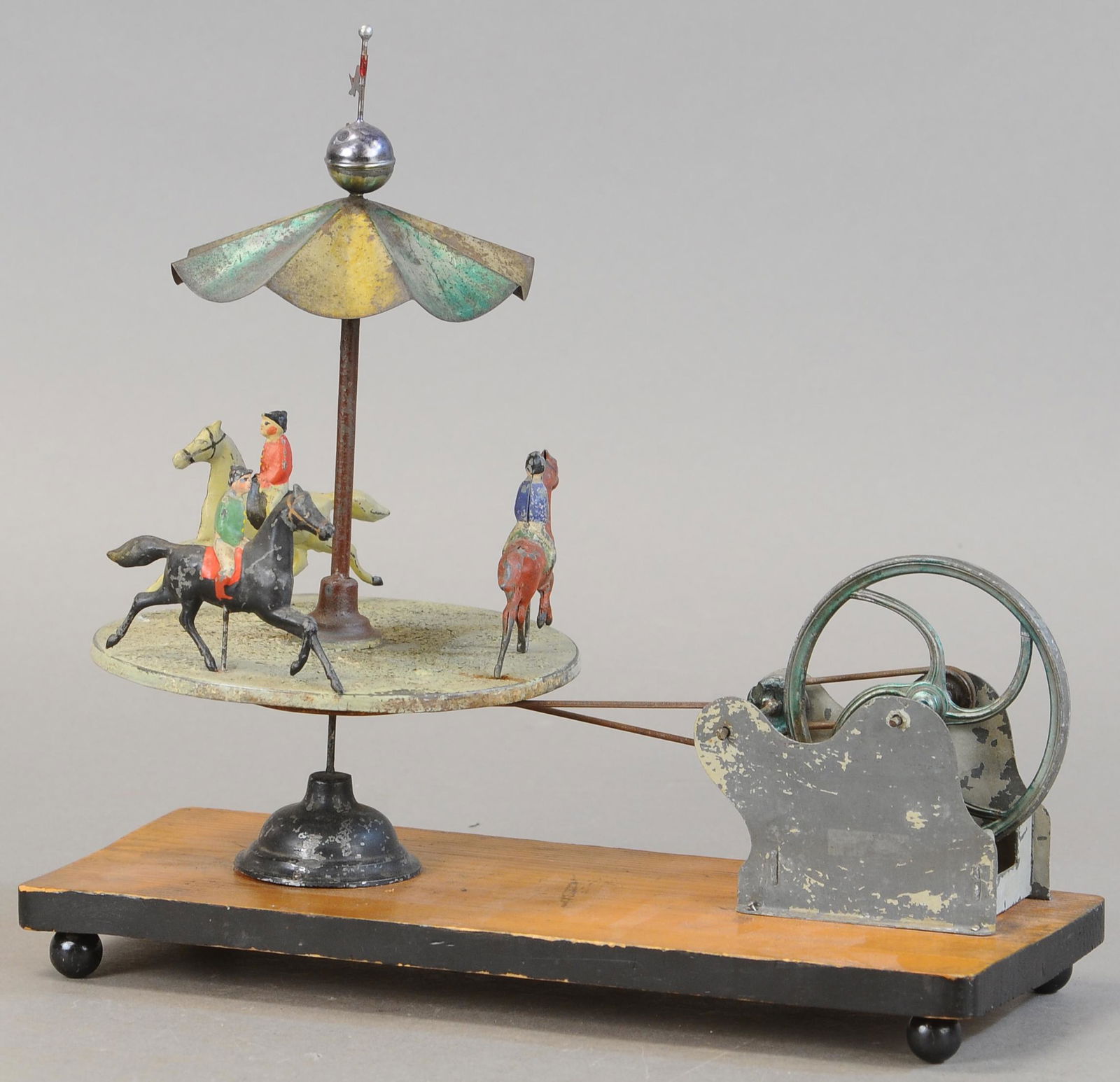 FRENCH STEAM ACCESSORY TIN CARROUSEL TOY (1 of 4)