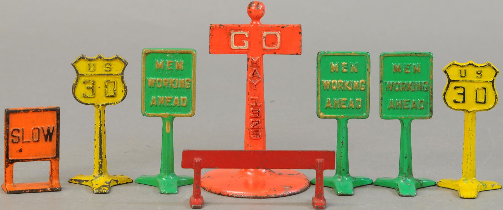 CAST IRON STREET SIGN GROUPING (1 of 2)