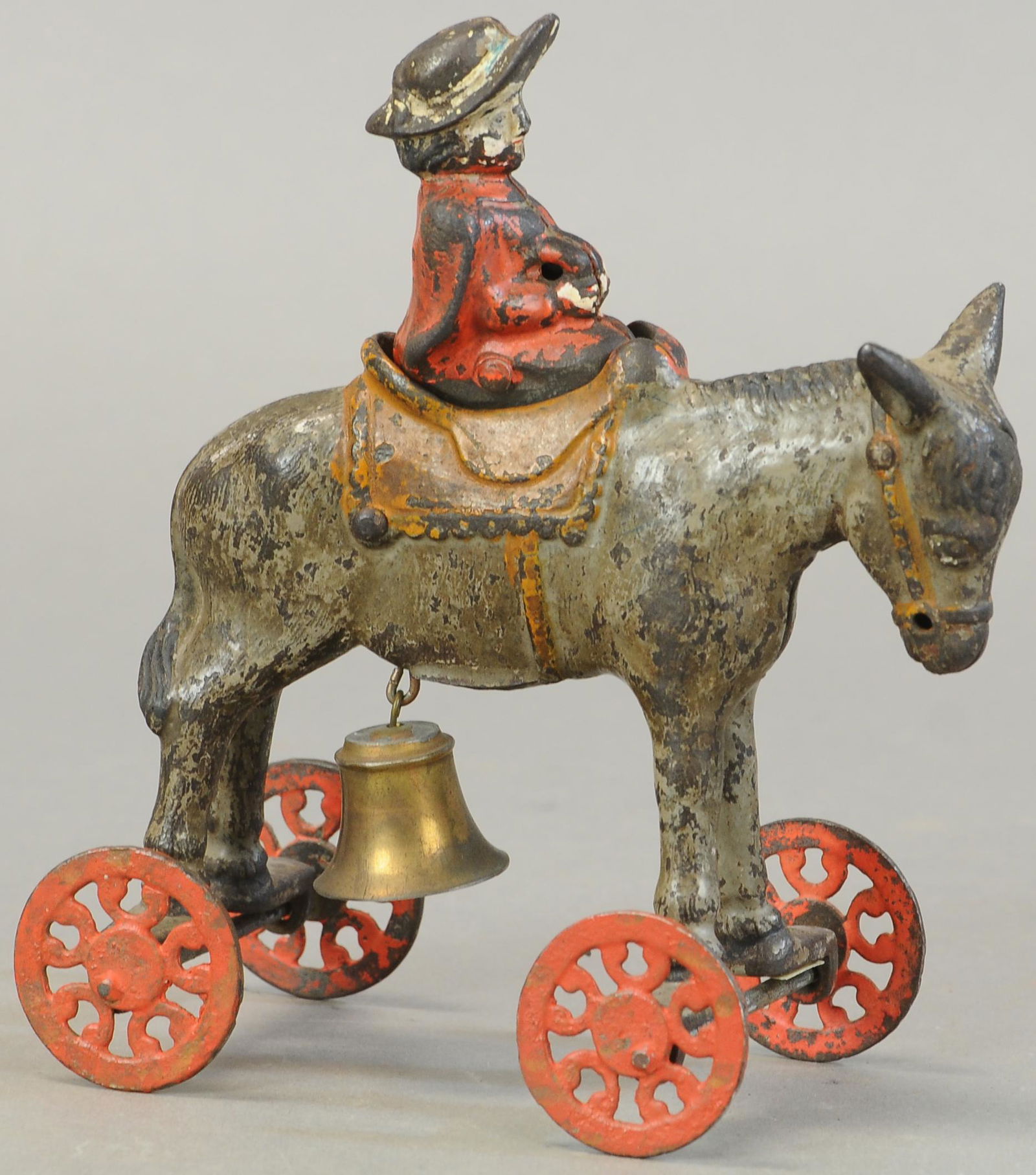 US HARDWARE MULE & GIRL BELL TOY (1 of 4)