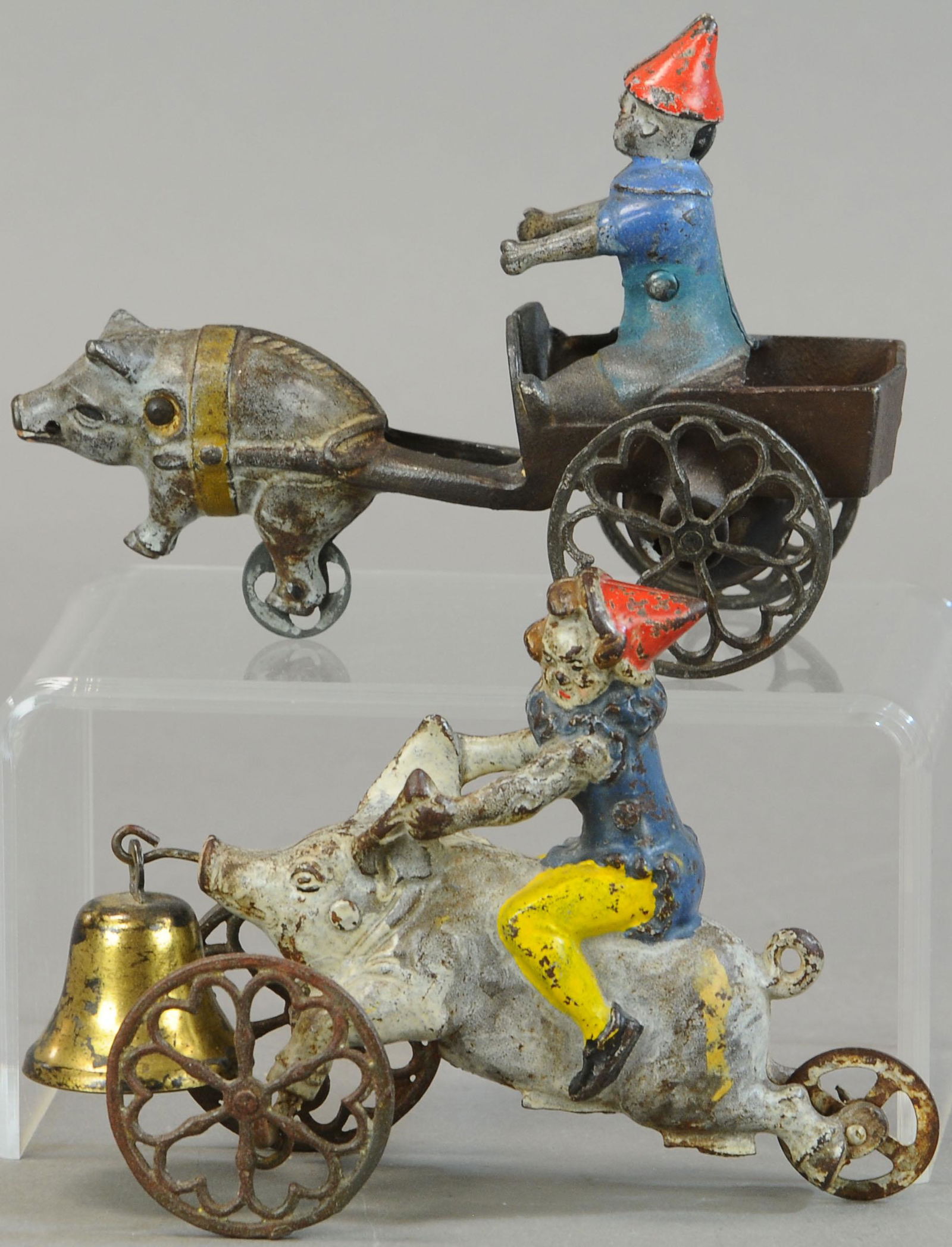 *CLOWN RIDING PIG & CLOWN IN PIG CART (1 of 4)