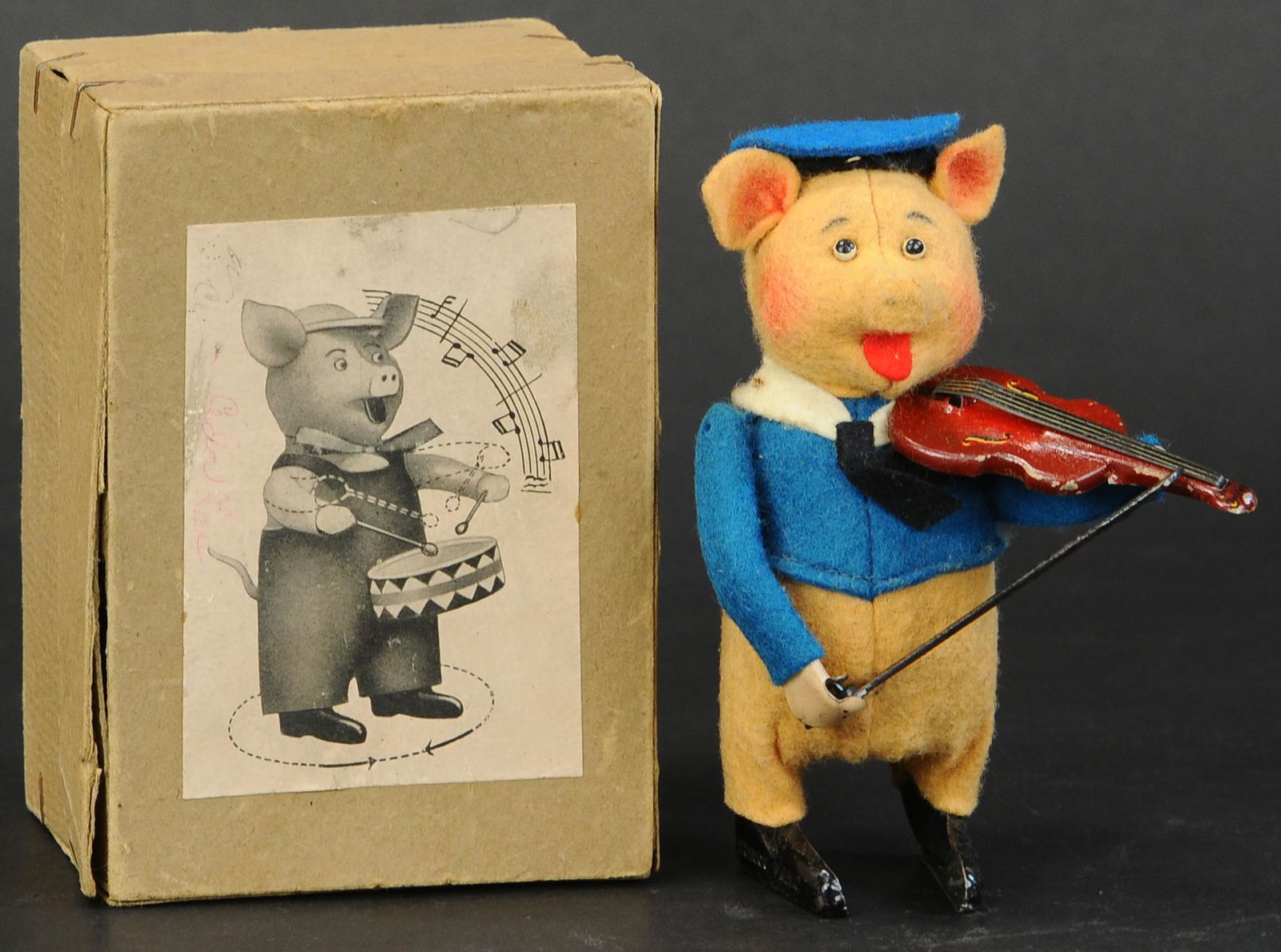 BOXED SCHUCO PIG PLAYING FIDDLE (1 of 4)