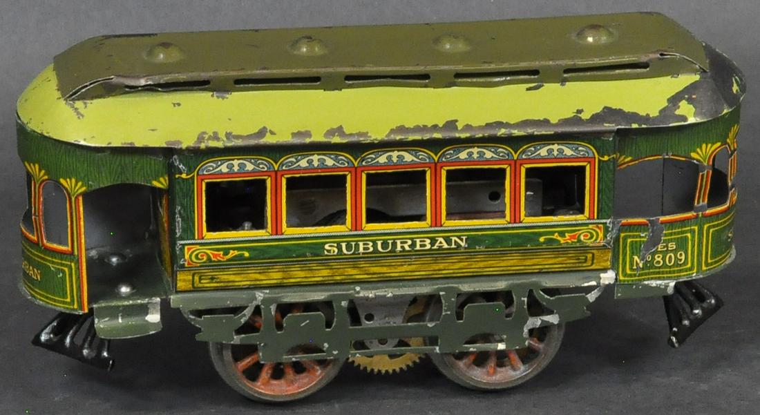 IVES #809 ELECTRIC SUBURBAN TROLLEY (1 of 4)