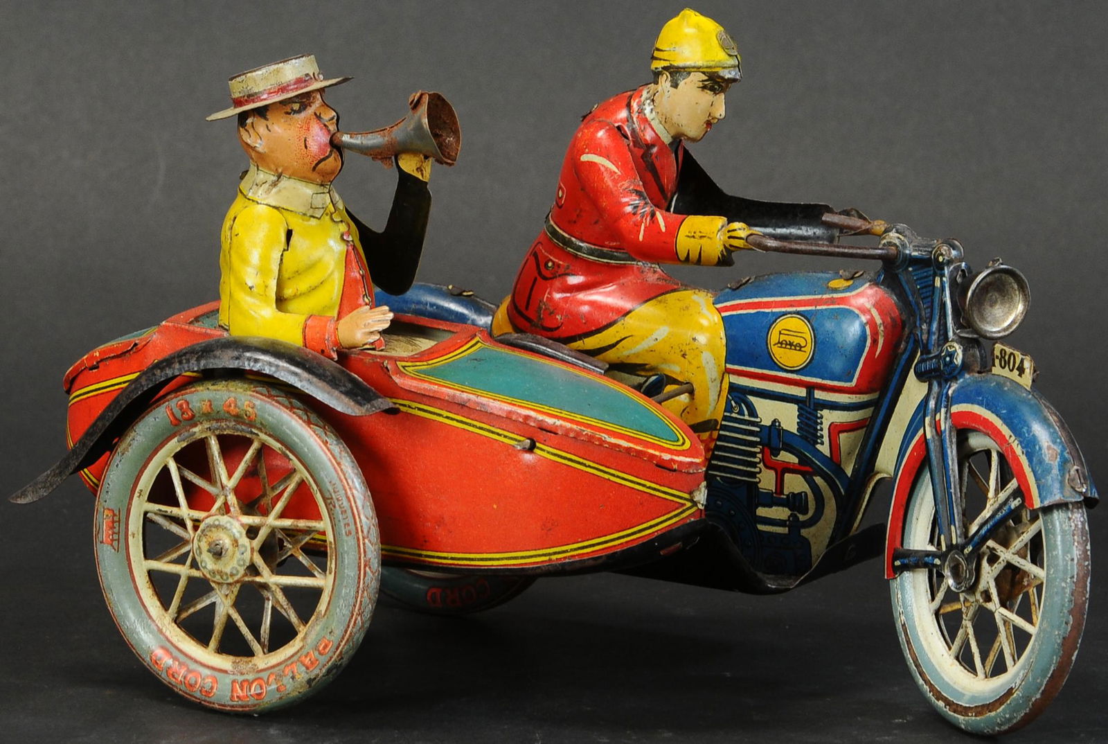 LARGE PAYA MOTORCYCLE W/SIDECAR (1 of 4)